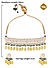 Yellow White Beads Kundan Gold Plated Floral Choker Set