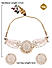 Kundan Beads Gold Plated Floral Choker Set