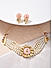 Fida Ethnic Indian Traditional Gold Plated white Pearl Beaded Layered Choker Necklace & Earrings Jewellery Set