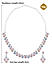 American Diamond Multicolor Stones Silver Plated Rainbow Jewellery Set