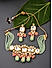 Mint Green Ornate Pearls Kundan Gold Plated Choker Set