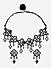 Fida Ethnic Oxidised Silver Kundan Mirror Jewellery Set for Women