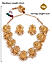 Beads Gold Plated Laxmi Goddess Temple Jewellery Set
