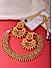 Brown Stones Gold Plated Jewellery Set