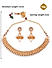 Beads Gold Plated South Indian Temple Jewellery Set