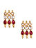 Ruby Stones Beads Gold Plated Temple Jewellery Set