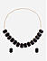 Fida Ethnic Indian Traditional Black CZ Necklace & Earring Jewellery Set For Women