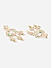 Green Pink Kundan Pearls Gold Plated Floral Meenakari Ranihaar Jewellery Set