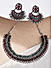Fida Ethnic south Indian Traditional Silver Marron Green Pearl & kundan Choker Necklace and Earring set for women