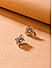ToniQ Stylish Gold Plated Floral Stud Earring for Women