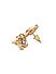 ToniQ Stylish Gold Plated Floral Stud Earring for Women