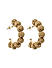 ToniQ Stylish Gold Seed Bead Hoop Earring for Women