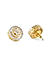 Amavi AD Embellished Circle Stud Earrings For Women
