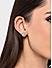Amavi AD Embellished Circle Stud Earrings For Women