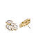 Amavi AD Enriched Flower Stud Earrings For Women