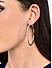 Amavi Silver American Diamonds Fine Delicate Hoop Earrings For Women