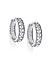Amavi Silver Stunning AD Hoop Earrings For Women