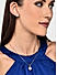 Amavi AD  stone Flower Shape Stud Earrings For Women