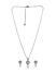 Amavi Dainty  Stone and Pearl Embellished Pendant and Drop Earrings Set For Women