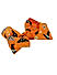 Halloween Orange Scary Bat Spider Bow Kids Tic-Tac Hair Clip