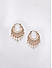 Premium 14k Rose Gold-Plated AAA American Diamond White  Hoops