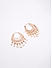 Premium 14k Rose Gold-Plated AAA American Diamond White  Hoops