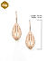 Premium14k Rose Gold-Plated AAA American Diamond White Cocktail DropEarrings