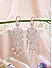 Premium 14k Rose Gold-Plated AAA American Diamond Leaf Drop Earrings