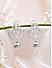 Premium  14k Rhodium-Plated AAA American Diamond white  Jhumka Earring