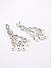 Premium  14k Rhodium-Plated AAA American Diamond Pearls Chandbalis