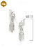 Premium 14k Rhodium-Plated AAA American Diamond White Drop Earring