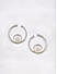 Premium 14k Rhodium-Plated AAA American Diamond  White Circular Studs