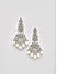 Premium 14k Rhodium-Plated AAA American Diamond   Pearls Chandbalis