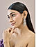 Premium  14k Rhodium-Plated AAA American Diamond white Jhumka Earring