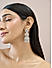 Premium  14k Rhodium-Plated AAA American Diamond white Jhumka Earring