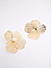 PartyWear Gold White Pearl Floral stud Earrings