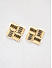 Gold  square Textured Party Studs Earrings