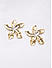 Mixed Metal PartyWear Floral Stud Earrings