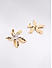 Mixed Metal PartyWear Floral Stud Earrings