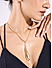 Gold Molten Tear Drop Pendant Party Long Necklace