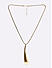 Gold Molten Tear Drop Pendant Party Long Necklace