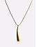 Gold Molten Tear Drop Pendant Party Long Necklace