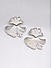 Silver Floral Petal Drop & Dangler Earrings