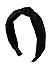 Toniq Black Satin Topknot Solid Hair Band For Women