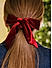 ToniQ Maroon Velvet Bow Hair Scrunchie For Women