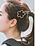 Gold Plated Flower Metal Bumpit Hair Pin