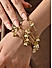 Set Of 2 Gold-Plated White Pearl Drops Bangles(2.8)