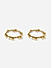 Set Of 2 Gold-Plated White Pearl Drops Bangles(2.8)