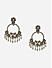 Women Oxidised silver Plated Bridal Drops Earrings