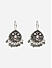 Women Oxidised silver Plated Baby Pink Drops Earrings